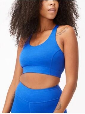 Outdoor Voices Blue Doing Things Sports Bra